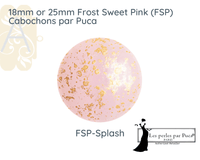 Cabochons par Puca, 18mm or 25mm, Frost Sweet Pink II Collection - The Argus Collection