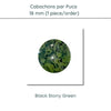 Cabochons par Puca, 18mm, Black Stony Collection, 10 Colors - The Argus Collection