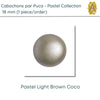 Cabochons par Puca, 18mm, Pastel Collection, 10 Colors