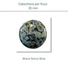 WHOLESALE Cabochons par Puca, 25mm, Black Stony Collection, 10 Colors - The Argus Collection