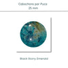 WHOLESALE Cabochons par Puca, 25mm, Black Stony Collection, 10 Colors - The Argus Collection