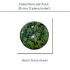 Cabochons par Puca, 25mm, Black Stony Collection, 10 Colors - The Argus Collection