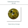WHOLESALE Cabochons par Puca, 25mm, Black Stony Collection, 10 Colors - The Argus Collection