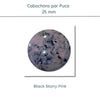 WHOLESALE Cabochons par Puca, 25mm, Black Stony Collection, 10 Colors - The Argus Collection