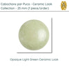 Cabochons par Puca, 25mm, Ceramic Collection, 8 Colors - The Argus Collection