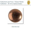 Cabochons par Puca, 25mm, Classic Metals Collection, 8 Colors