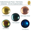 Cabochons par Puca, 25mm, Full Coating Collection, 5 Coats