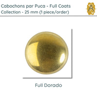 Cabochons par Puca, 25mm, Full Coating Collection, 5 Coats