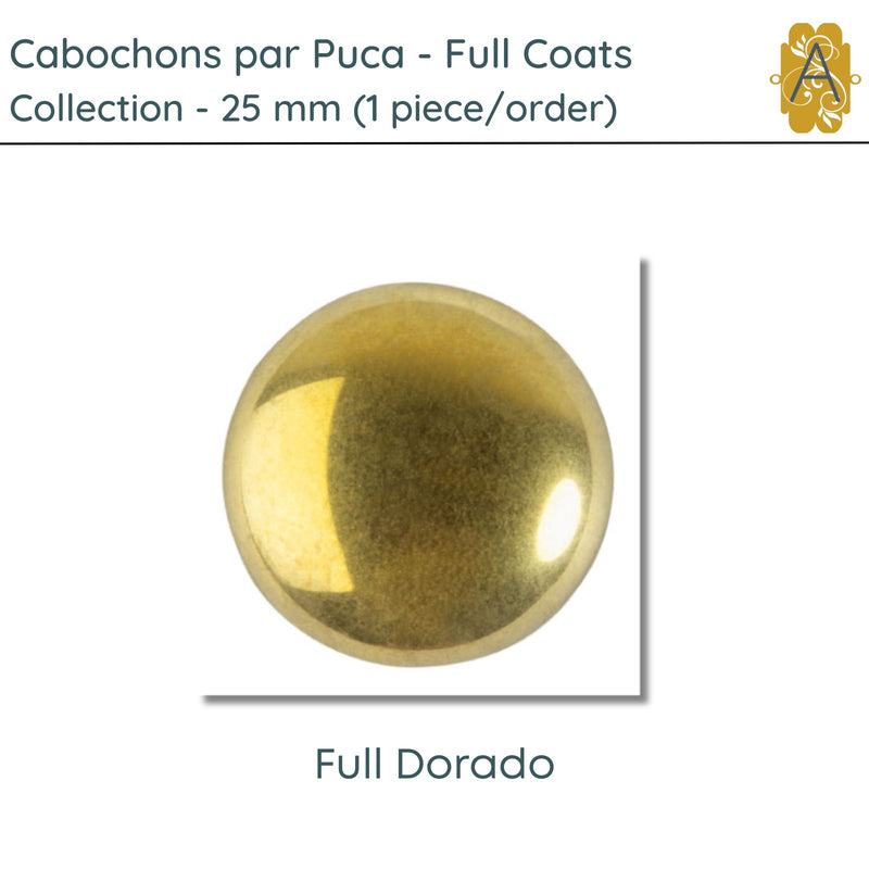 Cabochons par Puca, 25mm, Full Coating Collection, 5 Coats - The Argus Collection