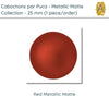 Cabochons par Puca, 25mm, Metallic Matte, 4 Colors