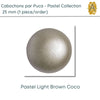 Cabochons par Puca, 25mm, Pastel Collection, 12 Colors