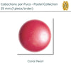 Cabochons par Puca, 25mm, Pearl Collection, 7 Colors