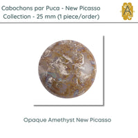 Cabochons par Puca, 25mm, New Picasso Collection