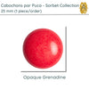 Cabochons par Puca, 25mm, Sorbet Collection, 5 Colors