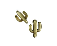 Cactus Sliders for Leather or Cork, 10mm - Cactus Sliders for Leather or Cork, 10mm - Antique Brass / 2 Pieces , The Argus Collection