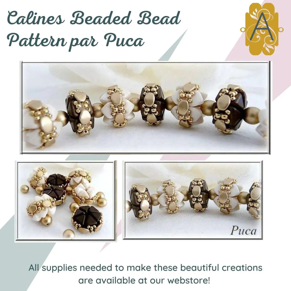 Calines Beaded Beads Pattern par Puca - The Argus Collection