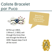 Caliste Bracelet Pattern par Puca - The Argus Collection