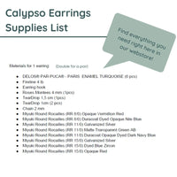 Calypso Earrings Pattern by Angel Accessories