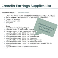 Camelia Earrings Pattern by Angel Accessories