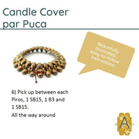 Candle Cover Pattern par Puca - The Argus Collection