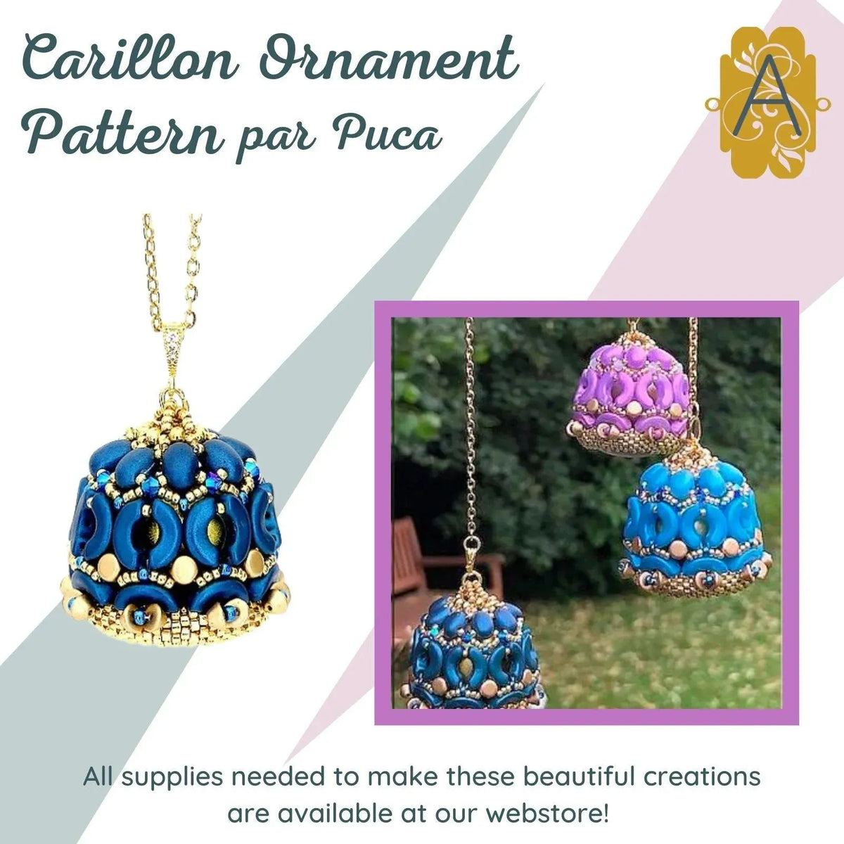 Carillon Pendant or Ornament Pattern par Puca - The Argus Collection