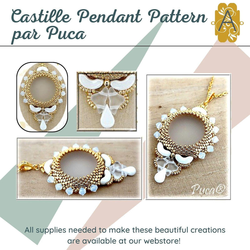 Castille Pendant Pattern Par Puca - The Argus Collection