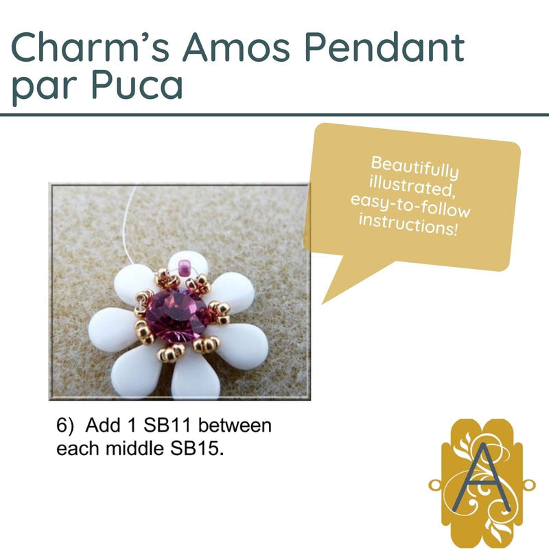 Charm's Amos Pendant or Charm Pattern Par Puca - The Argus Collection