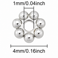 Tierracast Heishi Daisy Spacer Beads, 4mm