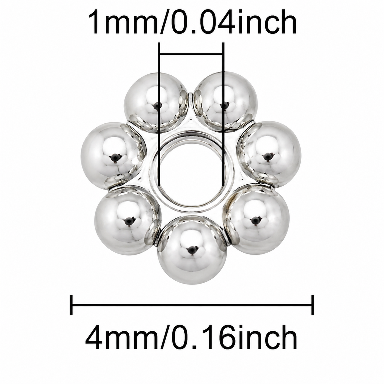 Tierracast Heishi Daisy Spacer Beads, 4mm