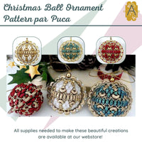 Christmas Ball Ornament Pattern par Puca - The Argus Collection