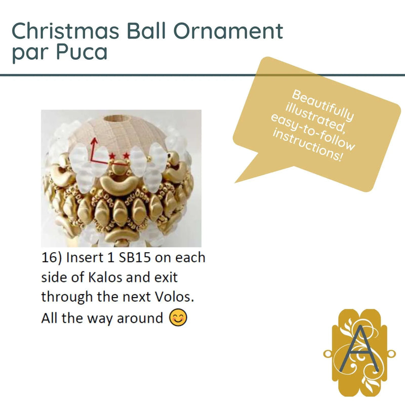 Christmas Ball Ornament Pattern par Puca - The Argus Collection