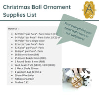 Christmas Ball Ornament Pattern par Puca - The Argus Collection