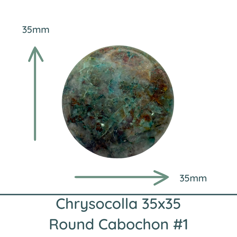 Chrysocolla Cabochons, 30x40mm (Copy)