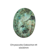 Chrysocolla Cabochons, 30x40mm