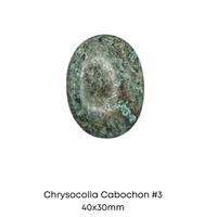 Chrysocolla Cabochons, 30x40mm