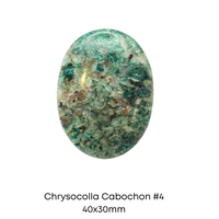 Chrysocolla Cabochons, 30x40mm