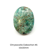 Chrysocolla Cabochons, 30x40mm