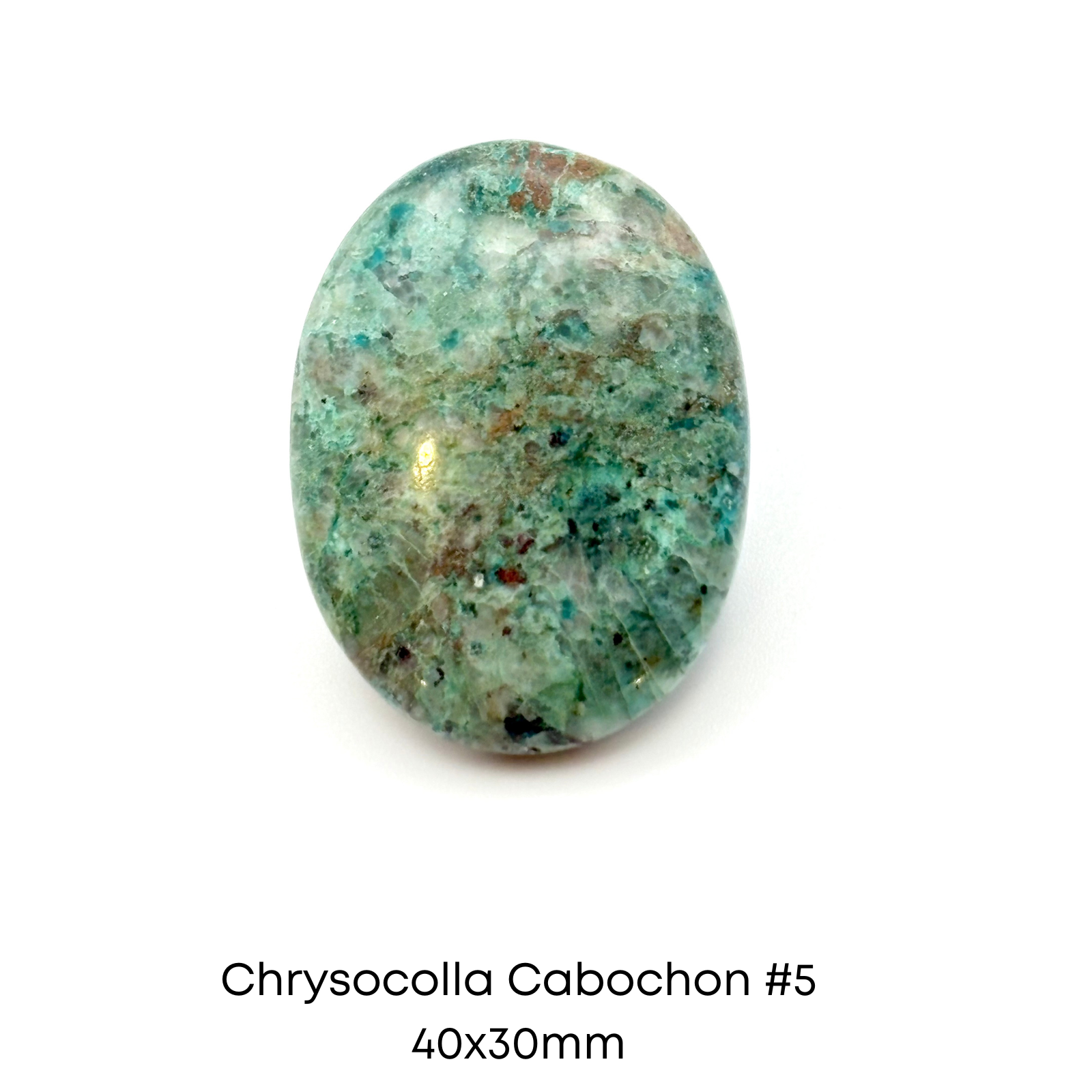 Chrysocolla Cabochons, 30x40mm
