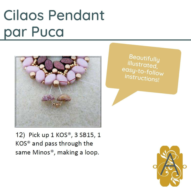 Cilaos Pendant Pattern Par Puca - The Argus Collection