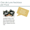 Clair de Lune Necklace par Puca with instructions on a white background