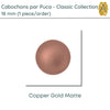 Cabochons par Puca, 18mm, Classic Collection, 6 Colors - The Argus Collection