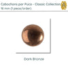 Cabochons par Puca, 18mm, Classic Collection, 6 Colors - The Argus Collection