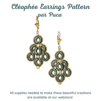 Cléophée Earrings Pattern par Puca