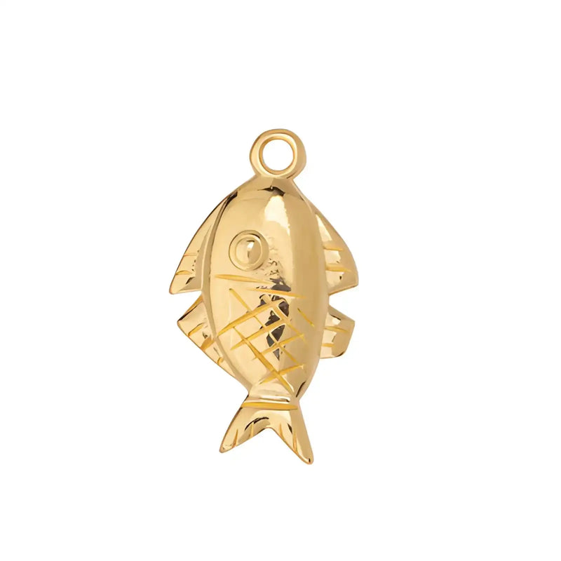 CoastalReefFishPendantorCharm24KGoldPlated-Example - The Argus Collection