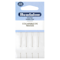 Collapsible Eye Needles, 6.4mm (2.5"), 4 Pack