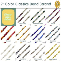 Color Classics, 7" Bead Strands, by Jesse James Beads, 11 Colors