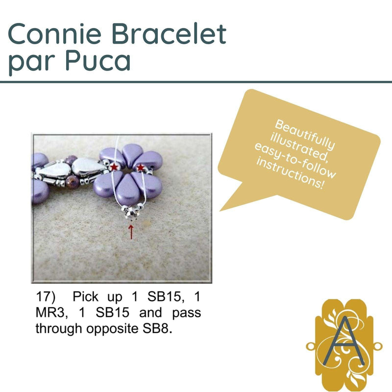 Connie Bracelet Pattern Par Puca - The Argus Collection