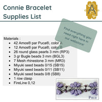 Connie Bracelet Pattern Par Puca - The Argus Collection