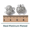 Lacey 2-Strand Box Clasp with Heart Motif, 1 Piece - The Argus Collection