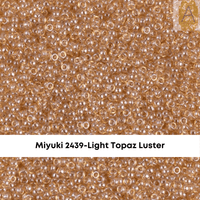 15/0 Miyuki Round Seed Beads, 8.2g 15-2406, 15-2422F, 15-2425F, 15-2439 - The Argus Collection